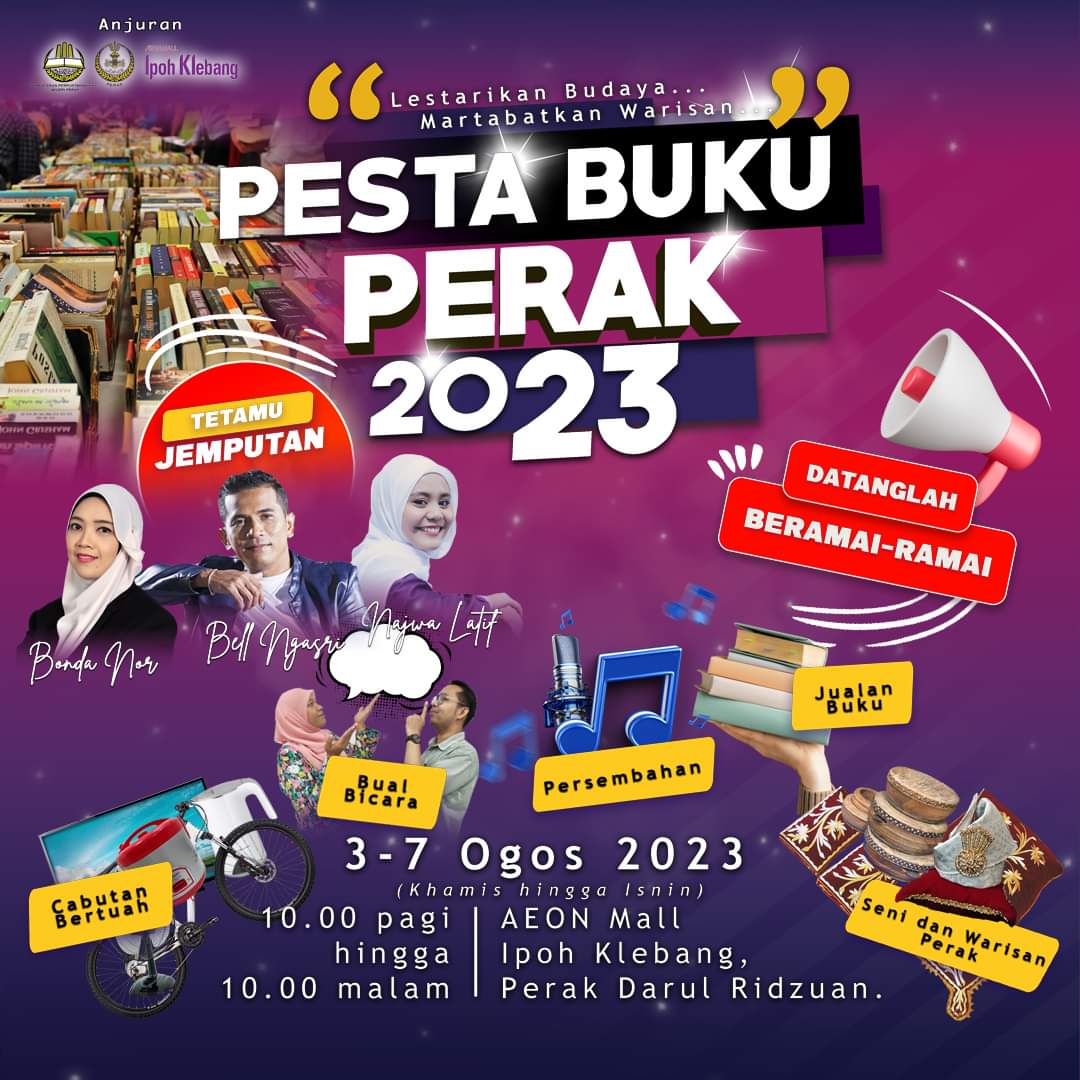 Let's all come to the Perak Book Fair 2023 | Ipoh Echo